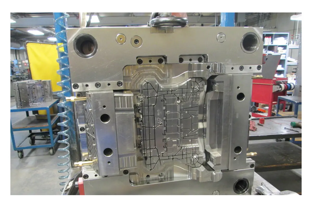 Black CNC machined prototype part